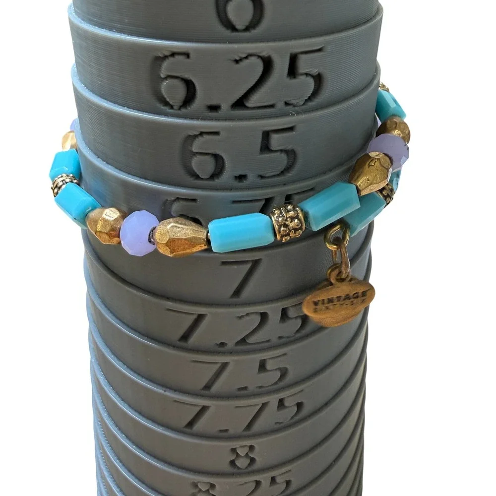 Alex and Ani Wrap‎ Bracelet Turquoise Lavender Gold Beaded Boho Stackable
